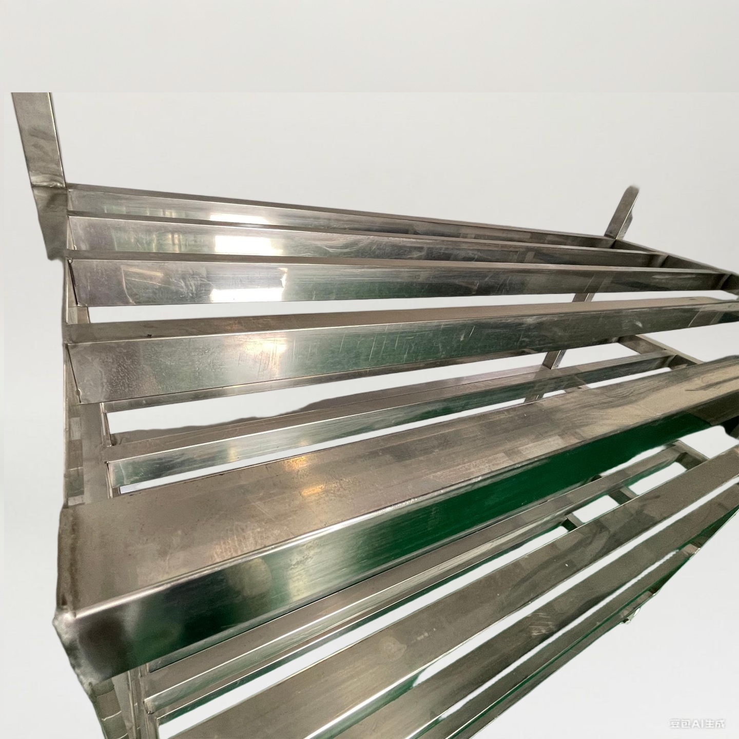 Heavy-Duty Double-Row Stainless Steel Freezer Rack