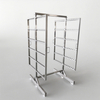 H-shape Stainless Steel Smoke Trolley