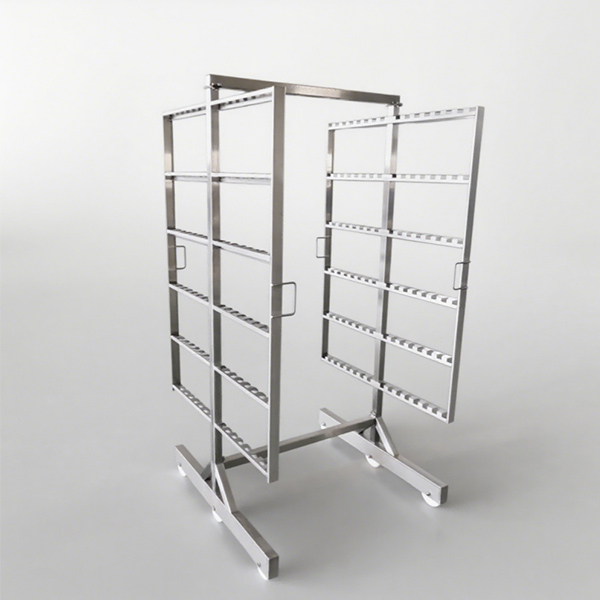 H-shape Stainless Steel Smoke Trolley