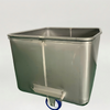 200L 304 s/s Tote Bins with silent wheels for Slaughterhouses
