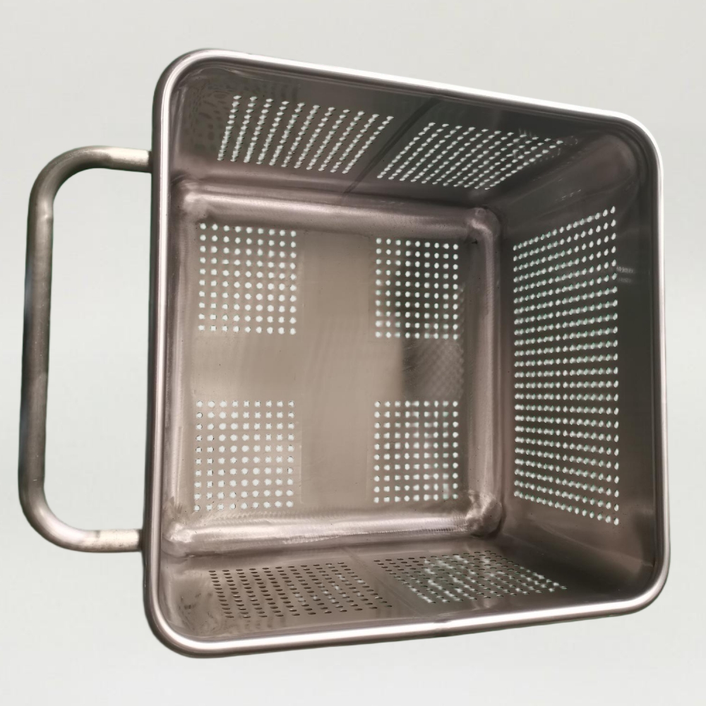 200L 304 s/s Perforated Tote Bins for Slaughterhouses