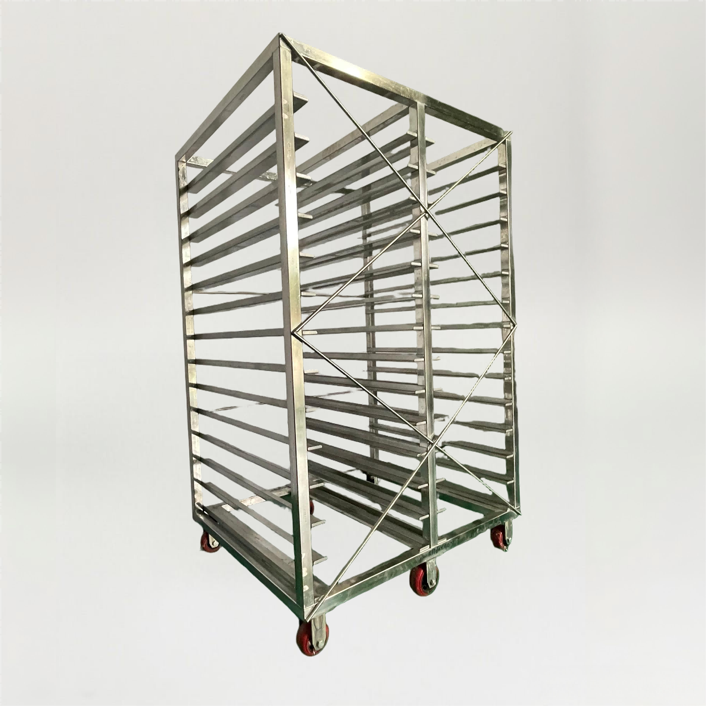 Reinforced Double-Tier Stainless Steel Freezing Rack