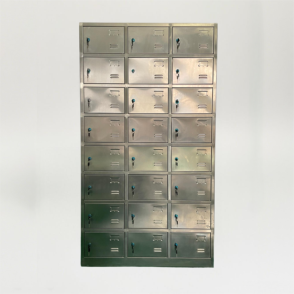 24-compartment Stainless Steel Shoes Storage Cabinet