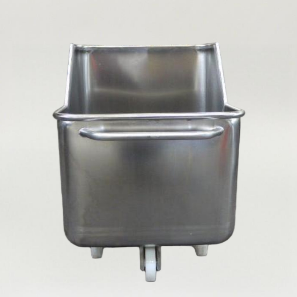 200L 304 s/s Chuted Tote Bin for Slaughterhouses