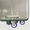 200L 304 s/s Tote Bins with silent wheels for Slaughterhouses