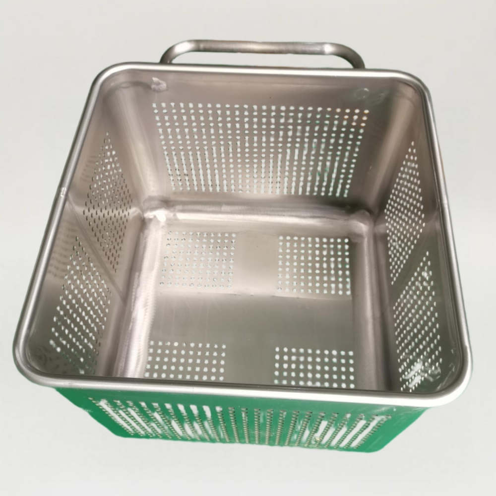 200L 304 s/s Perforated Tote Bins for Slaughterhouses