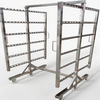 H-shape Stainless Steel Smoke Trolley