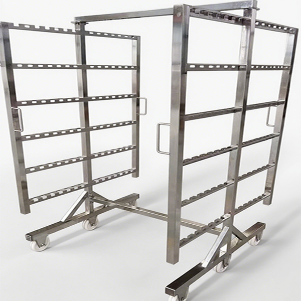 H-shape Stainless Steel Smoke Trolley