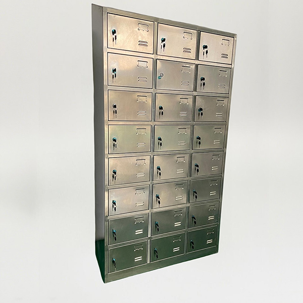 24-compartment Stainless Steel Shoes Storage Cabinet