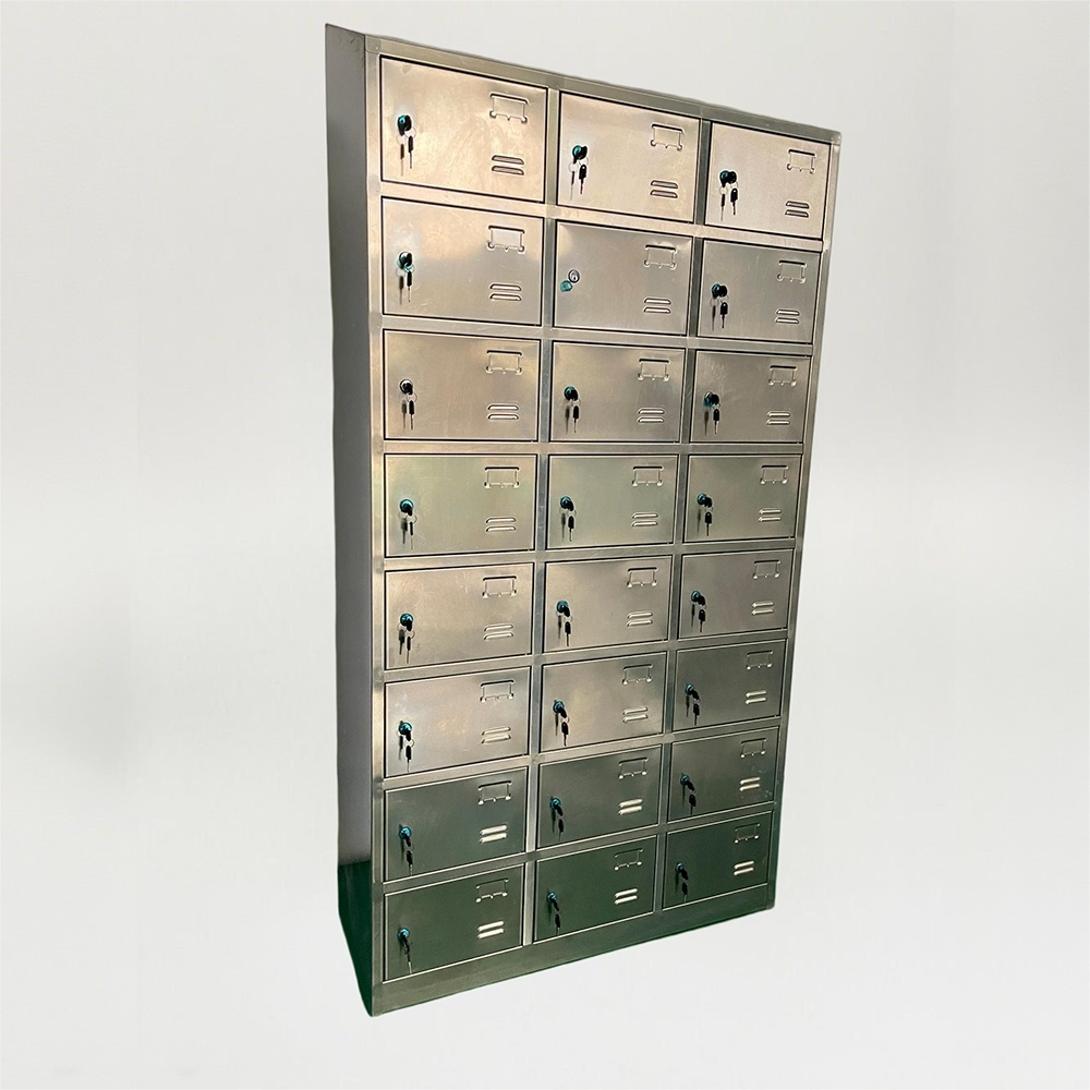24-compartment Stainless Steel Shoes Storage Cabinet