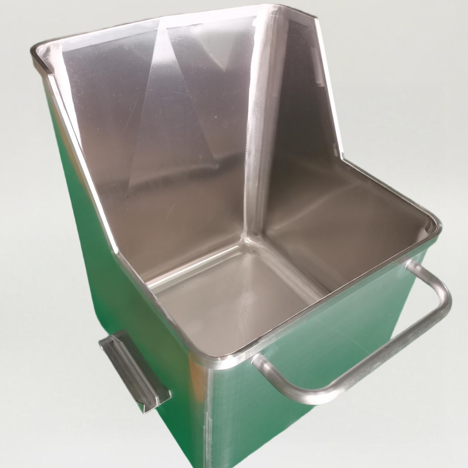 200L 304 s/s Chuted Tote Bin for Slaughterhouses