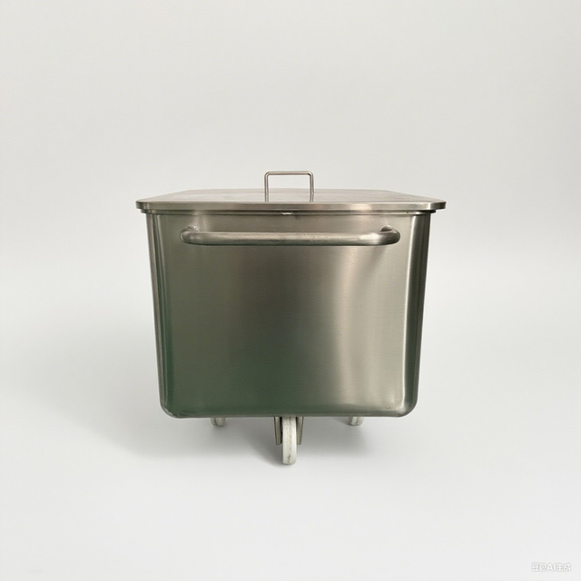 200L 304 s/s Tote Bins with Lid for Slaughterhouses