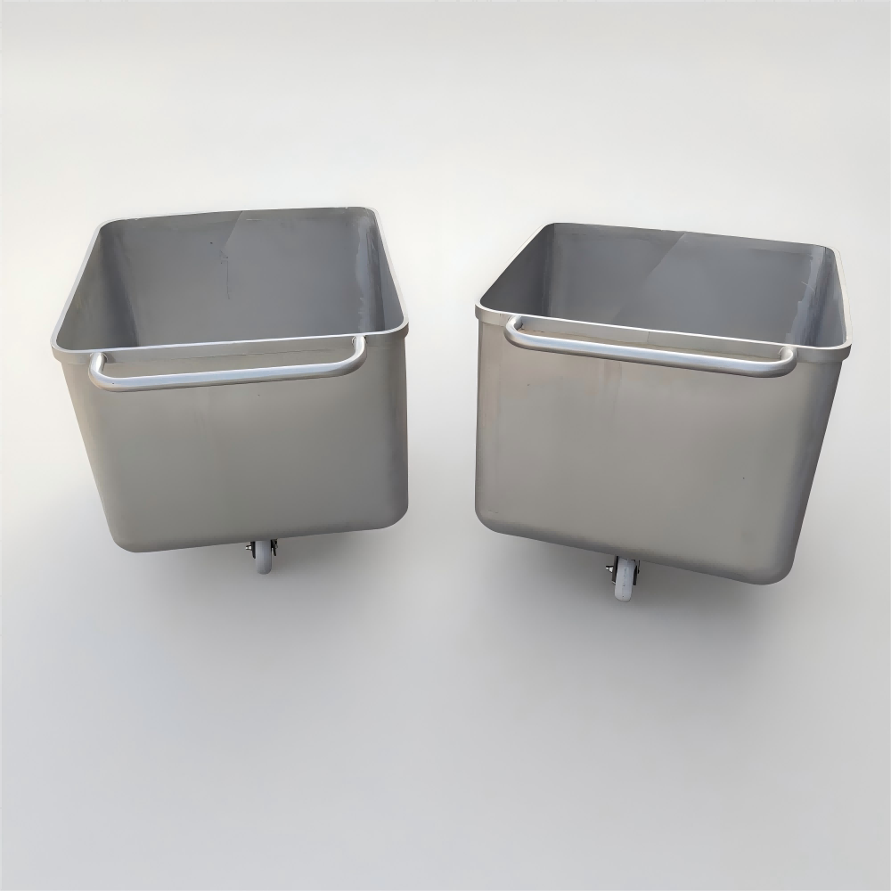 200L 304 s/s Dull Polish Tote Bins for Slaughterhouses