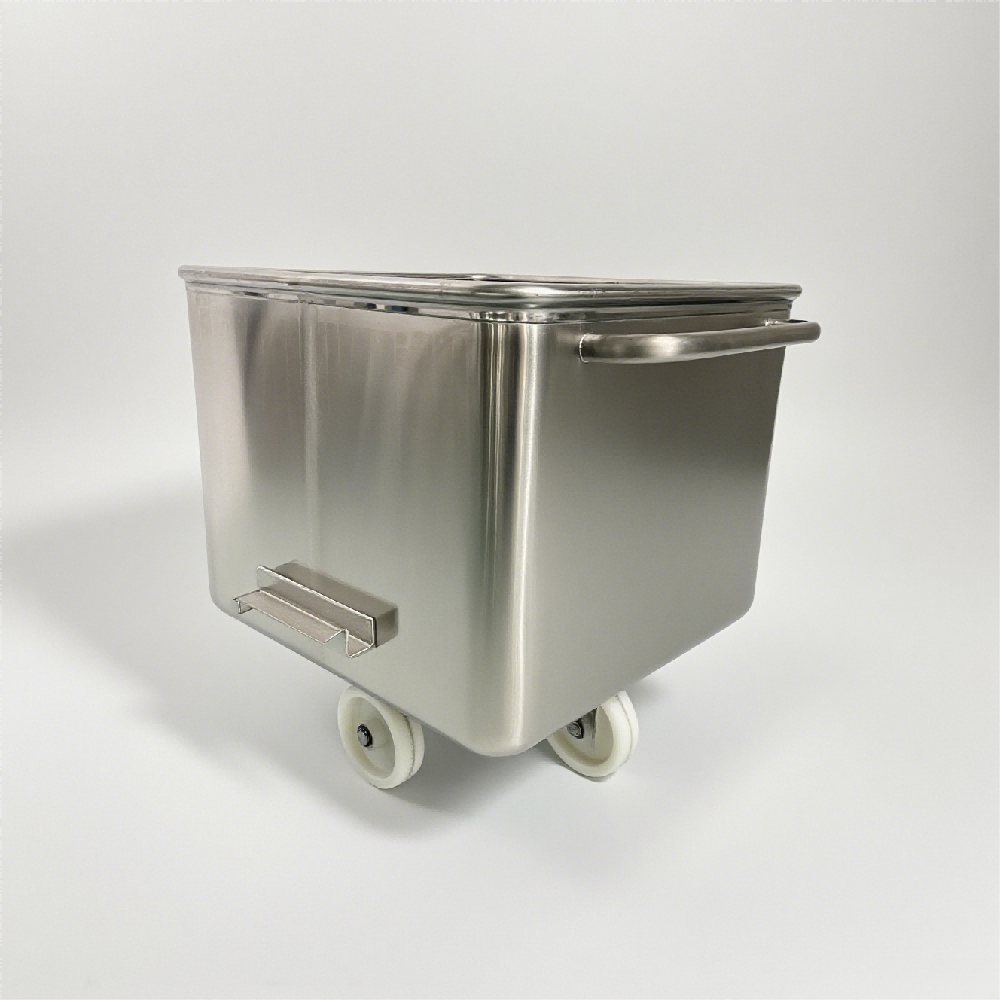 200L 304 s/s Mirror Surface Tote Bins for Slaughterhouses
