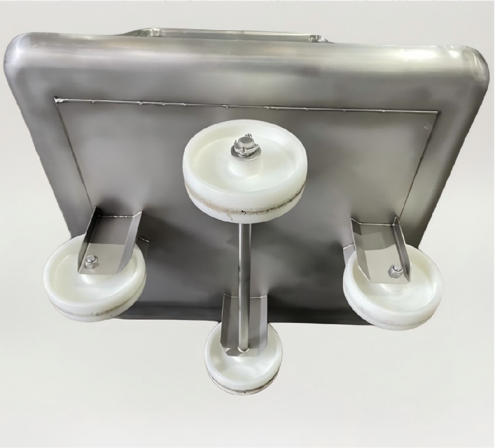 200L 304 s/s Tote Bin with detachable base for Slaughterhouses