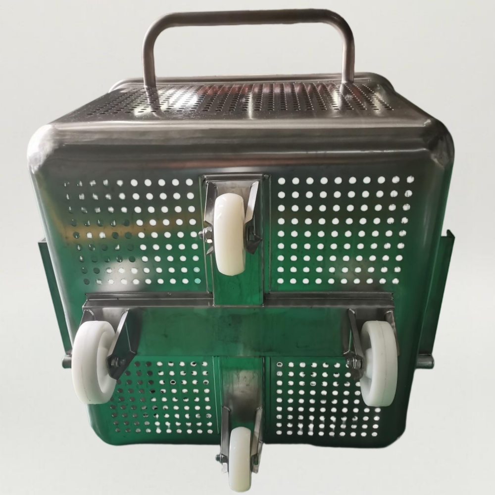 200L 304 s/s Perforated Tote Bins for Slaughterhouses