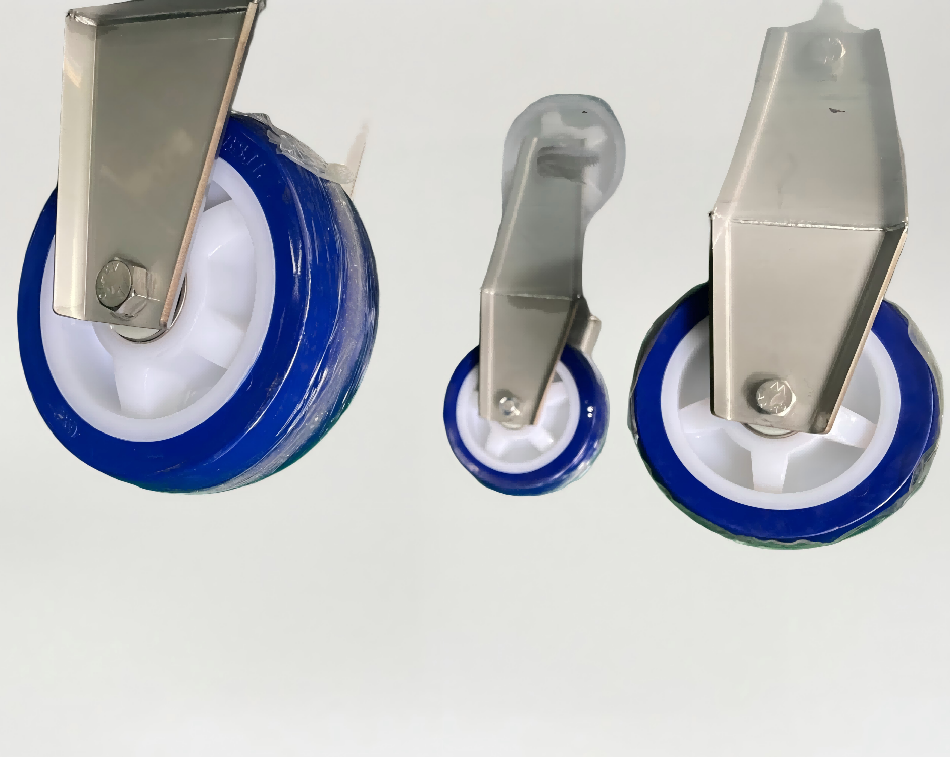 200L 304 s/s Tote Bins with silent wheels for Slaughterhouses