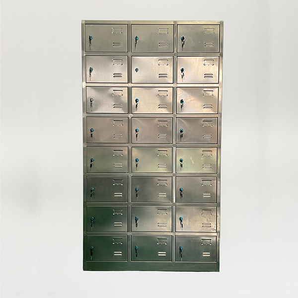 24-compartment Stainless Steel Shoes Storage Cabinet