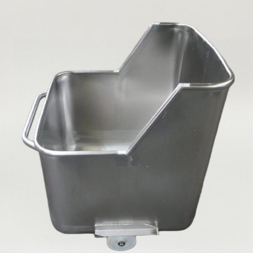 200L 304 s/s Chuted Tote Bin for Slaughterhouses