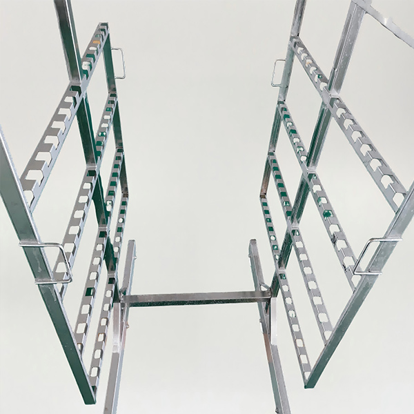 H-shape Stainless Steel Smoke Trolley