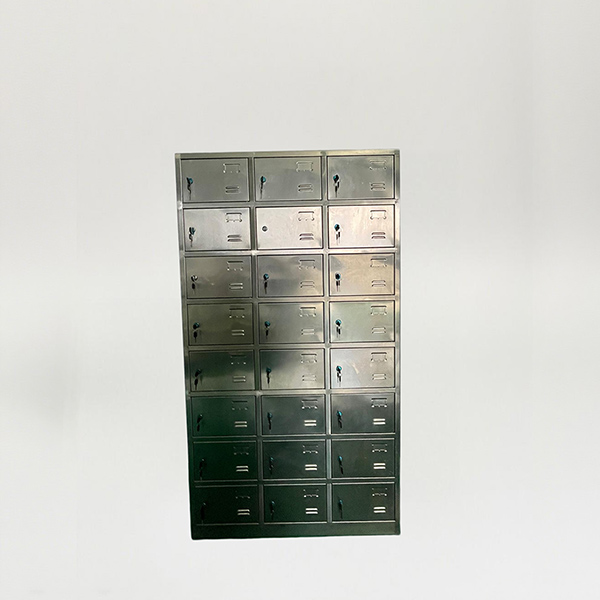 24-compartment Stainless Steel Shoes Storage Cabinet